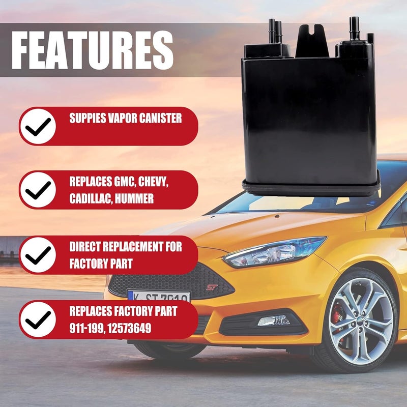 FEXON Vapor Canister Replaces 22963841 911-199 12573649 Compatible with 2004-2016 GMC Replacement for Hummer Cadillac Chevy Vehicles Suburban 1500 Yukon XL H2 Escalade Avalanche - Image 2